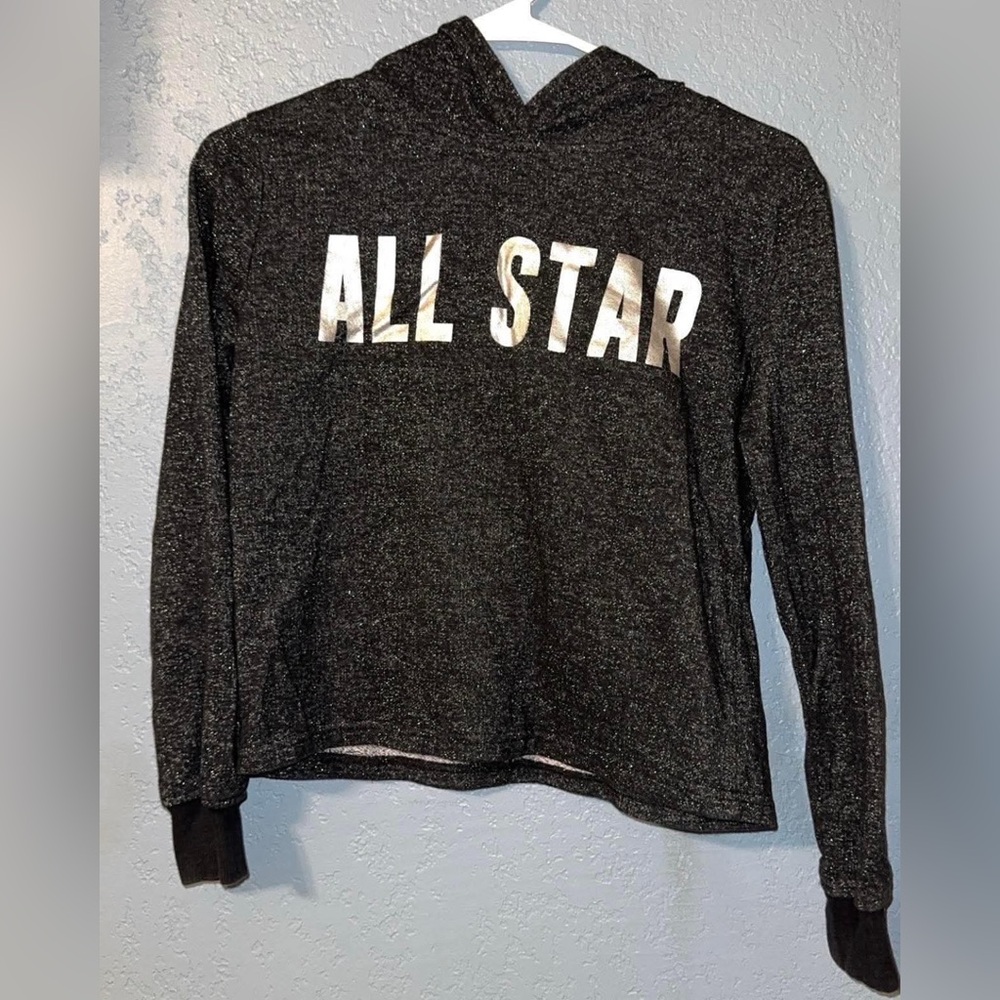 Converse Black Sparkle Crewneck Sweatshirt